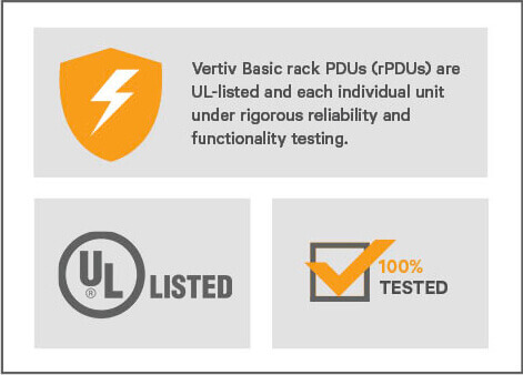 Vertiv™ Geist™ Basic Rack PDU | Power Distribution